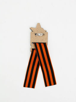 Цена за 2 шт. Значок с георгиевской лентой на 9 мая «Звезда»