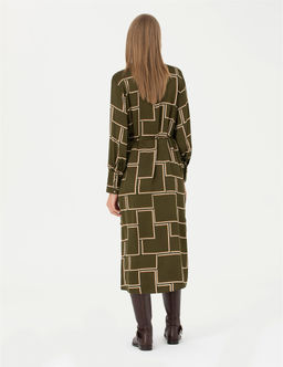 Kahverengi Comfort Fit Dokuma Elbise - Pierre cardin фото 5
