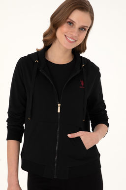 Женский черный свитшот Неожиданная скидка в корзине - U.s. polo assn фото 3