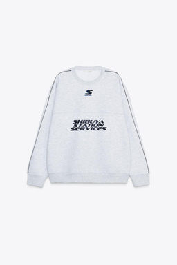 PIPED SLOGAN SWEATSHIRT - Zara фото 5