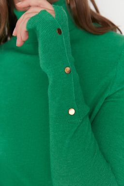 Kahverengi Merserize Gorunumlu Premium Iplik / Ozel Iplik Basic Triko Kazak TWOAW23KZ01514 - Trendyolmilla фото 11