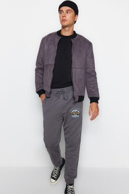 TRENDYOL MAN Antrasit Regular/Normal Kesim Bask?l? Lastik Paca Esofman Alt? TMNAW22EA0528 - Trendyolmilla фото 3