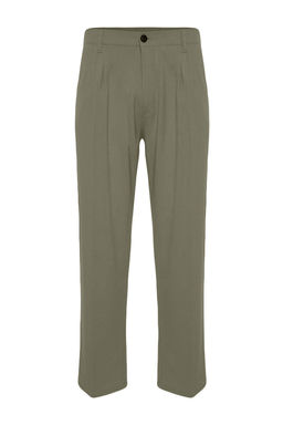 Haki Pileli Klasik Baggy Fit Kumas Pantolon TMNSS24PL00024