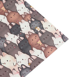 Цена за 10 шт. Бумага упаковочная крафтовая «Зайки», 70 х 100 см