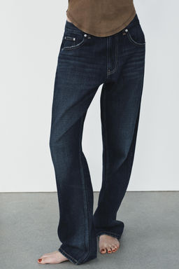 TRF LOW-RISE BAGGY TAPERED JEANS - Zara фото 11