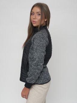 Толстовка женская на молнии черного цвета 2160Ch - Mtforce фото 11