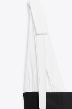 CONTRASTING SHORT DRESS WITH BOWS - Zara фото 17