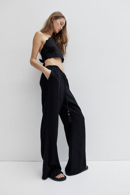 Pantalon en mezcla de lino - H&m фото 3