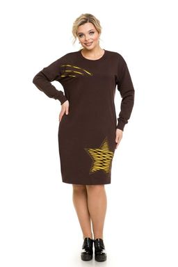 Платье 1116 коричневый - Novita фото 4