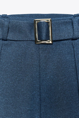 TWILL TROUSERS WITH SEAM AND BELT - Zara фото 5