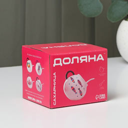 Сахарница с ложкой Доляна Емеля, 200 мл, цвет белый  фото 4