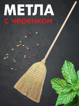 Метла с черенком в/с