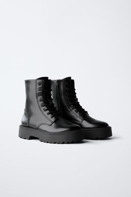LACE-UP ANKLE BOOTS - Zara фото 2