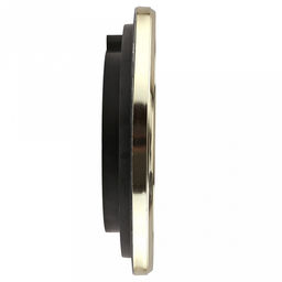 Часы настенные Летний сад д24,8см, h4,5см, мягкий ход, циферблат Цветы белый; цифры арабские, золотой; корпус пластик, золотой; в коробке (Китай) - Домашняя мода фото 3