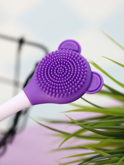 Двусторонняя кисть-щётка для лица "Polar Clean", purple