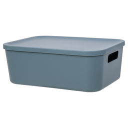Корзина пластиковая для хранения Оптима, Д265 Ш185 В100, синий - Handy home фото 2