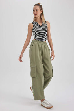 Спортивные брюки-карго Cool Jogger из тонкой ткани с карманами - Defacto фото 3