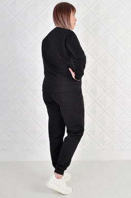 Арт. 2353 Костюм с брюками женский 50-58 (5 шт) Цвет:верх-черный,низ-черный - Калинка фото 10