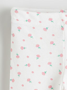 ?i?ek Desenli K?z ?ocuk Tayt