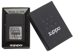 Зажигалка ZIPPO Логотип в золоте | Gold Zippo Logo 362