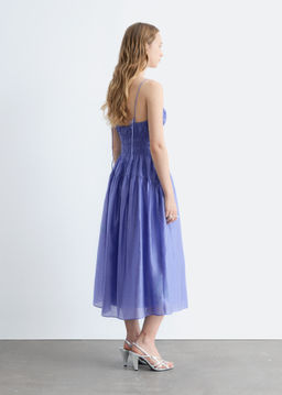 Vestido midi fruncido - H&m фото 3