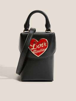 Женская сумка с ручками LOVE MOSCHINO LOVE HEART Артикул 4561200, черный