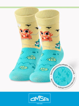 (Omsa) Calzino 21P50 ABC (Краб) (ЧЗ) acqua