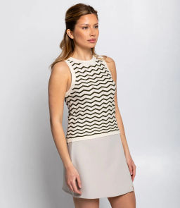 Топ #КТ1660 (1), молочный,зелёный