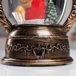 Фигура светодиодная «Дед Мороз» 26×14×12 см, от бат. батарейки ААx3 (не в комплекте), USB, свечение тёплое белое