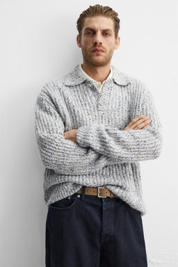 TEXTURED KNIT POLO SHIRT - Zara фото 5