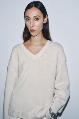 OVERSIZED WOOL AND CASHMERE SWEATER - Zara фото 2