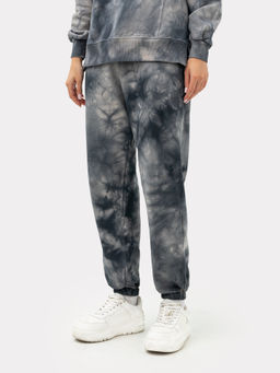 Брюки женские в технике тай-дай песочный 382490