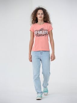 CRB wear/CSJG 63138-28-323 Футболка для девочки,коралловый/Ex.Cherubino