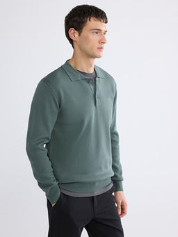 Polo Yaka Erkek Triko Kazak