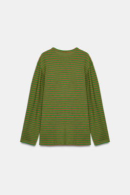 OVERSIZE STRIPED T-SHIRT - Zara фото 2