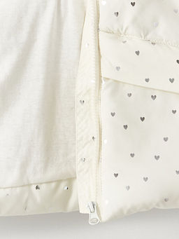 Kap??onlu Bask?l? K?z ?ocuk Fermuarl? Yelek - Waikiki фото 2