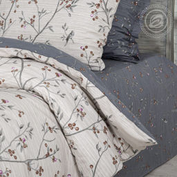 Постельное белье Эвита (сатин Premium) 2 сп. с Евро/Пододеяльник (молния): 1 шт. - 215*175; Простыня: 1 шт. - 240*240; Наволочка (молния, ушки): 2 шт. - 70*70; Наволочка (молния): 2 шт. - 50*70 Premium - Артпостель фото 4