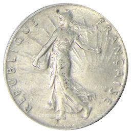 Монета 50 сантимов 1916 года Франция