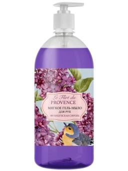 ЛЕ ФЛИР жидк.гель-мыло д/рук 1л Французкая сирень с дозатором