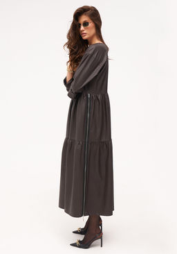 Платье KaVari 1093 коричневый  фото 7