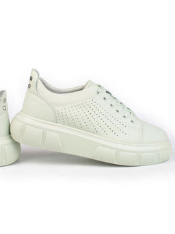 05-DXT51-5 LT. GREEN Кроссовки женские (натуральная кожа)