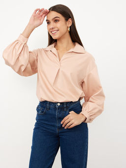 Новинка!  Рубашка "Симона" персиковый