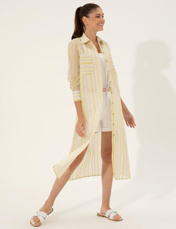 F_st_k Ye_ili Comfort Fit G_mlek Elbise - Pierre cardin фото 3