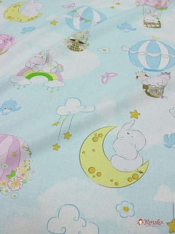 Перкаль Сказочное путешествие, СОРТ2, ш.1.5м, хлопок-100%, 105гр/м.кв