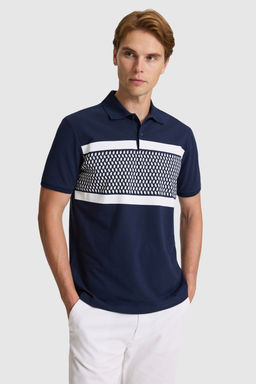 Erkek Lacivert Regular Fit Polo Yaka Ti__rt