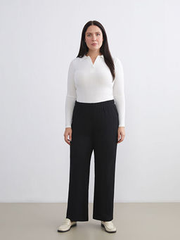 Beli Lastikli Dokulu Kad?n Pantolon