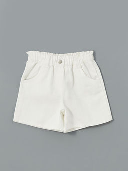 Beli Lastikli Basic K?z ?ocuk ?ort