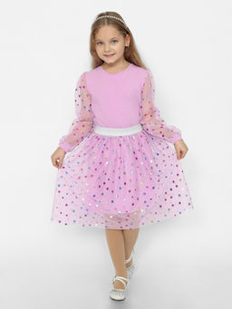 CRB wear/CWKG 63632-45 Джемпер для девочки,лаванда/Ex.Cherubino  фото 4