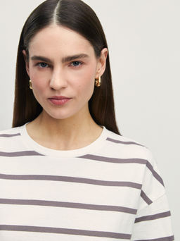 Футболка оверсайз в полоску / Zarina  фото 6