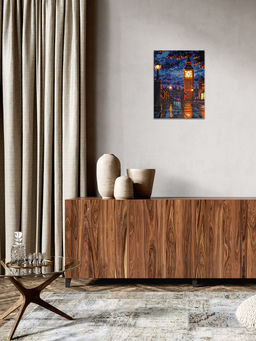 Кристальная (алмазная) мозаика ФРЕЯ ALDD-309 на подрамнике Ночной Биг-Бен (со светодиодами) 30 х 40 см